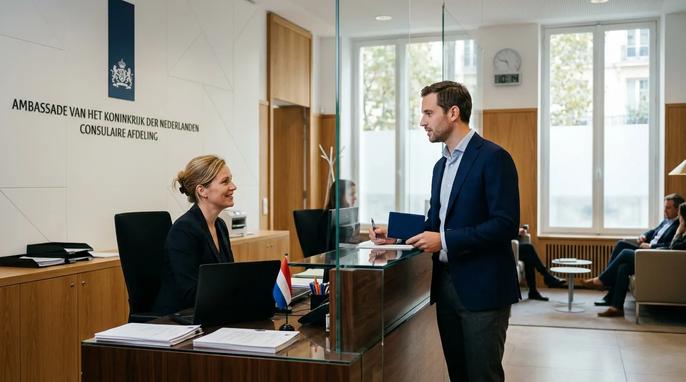 Demander ou renouveler un passeport à l'ambassade des Pays-Bas à Paris